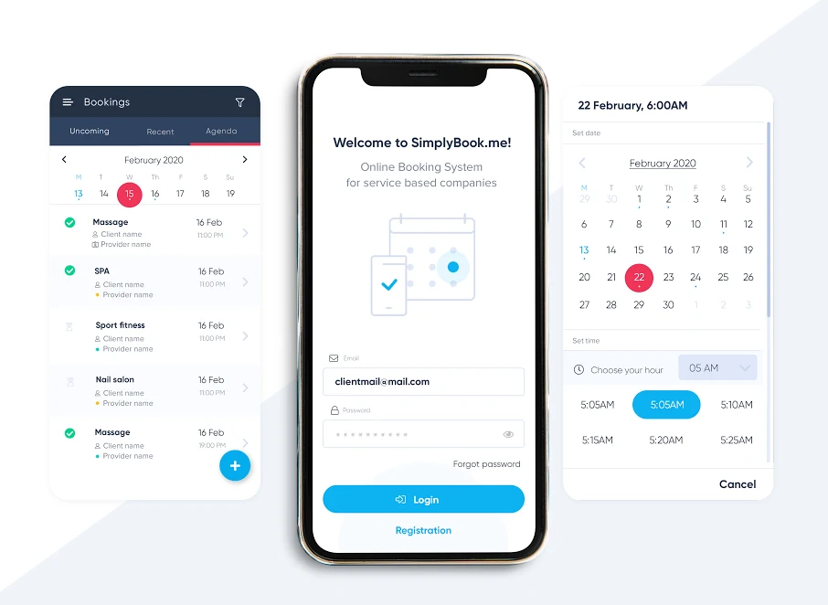 Simplybook.me Dashboard